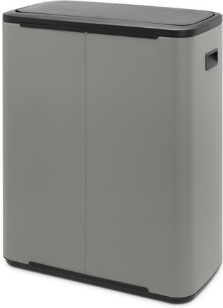 Brabantia Bo Touch Bin 2x30 Liters Mineral Concrete Gray
