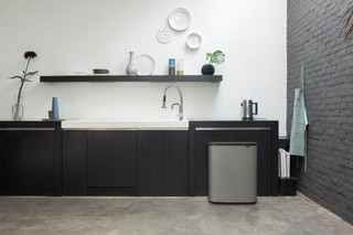 Brabantia Bo Touch Bin 2x30 Liters Mineral Concrete Gray