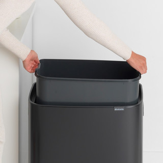 Brabantia Bo Pedal Bin 60 Litres Noir Mat