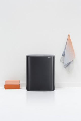 Brabantia Bo Pedal Bin 60 Litres Noir Mat