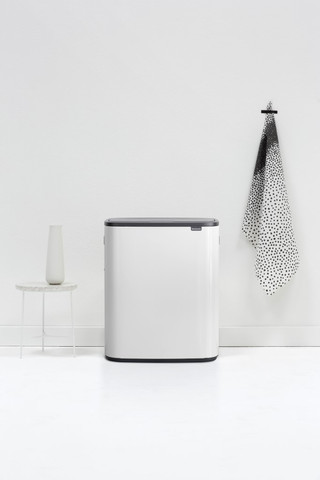 Brabantia Bo Touch Bin 2 x 30 Litres White