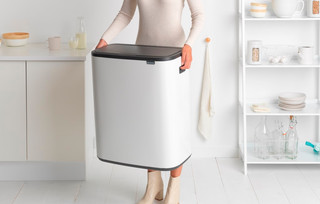 Brabantia Bo Touch Bin 2 x 30 Litres White
