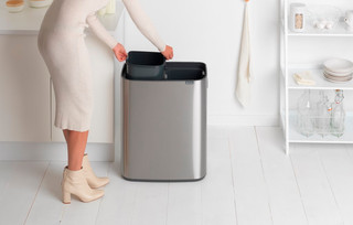 Brabantia Bo Touch Bin 2 x 30 Liter Rvs Fingerprint Proof
