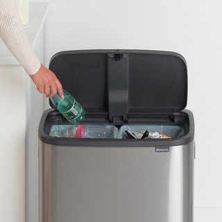 Brabantia Bo Touch Bin 2 x 30 Liter Rvs Fingerprint Proof