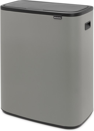 Brabantia Bo Touch Bin 2x30 Liters Mineral Concrete Gray