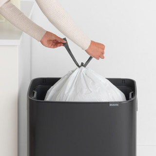 Brabantia Bo Pedal Bin 60 Litres Noir Mat