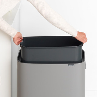Brabantia Bo Touch Bin 60L Mineral Concrete Gray