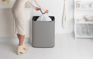 Brabantia Bo Touch Bin 60L Mineral Concrete Gray