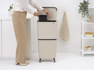 Brabantia SortUp Recycle Hi afvalemmer 25+10+10L Beige