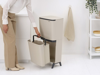 Brabantia SortUp Recycle Hi afvalemmer 25+10+10L Beige