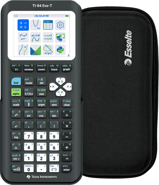 Texas Instruments TI-84 Evo-T Grafische Rekenmachine + Rekenmachine Case Zwart bundel
