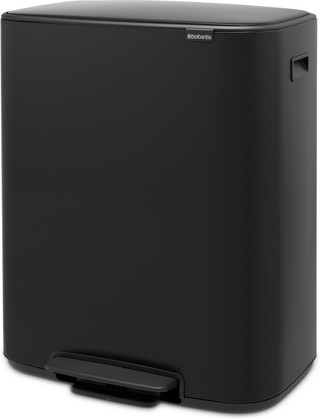 Brabantia Bo Poubelle à Pédale 2 x 30 Litres Matt Black