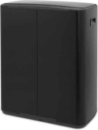 Brabantia Bo Poubelle à Pédale 2 x 30 Litres Matt Black