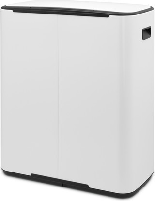 Brabantia Bo Pedal Bin 60L White + Trash Bags (120 units)