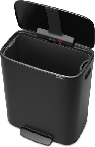 Brabantia Bo Poubelle à Pédale 60 Litres Matt Black