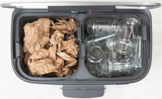 Brabantia Bo Poubelle à Pédale 2 x 30 Litres Inox Anti-traces de Doigts