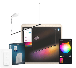 Philips Hue Signe Tube Suspension Noir + Variateur