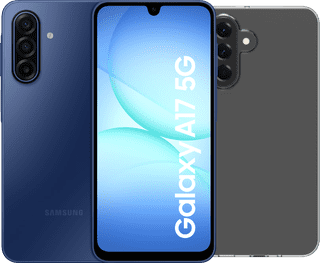 Samsung Galaxy A17 128GB Blue 5G + BlueBuilt Back Cover Transparent