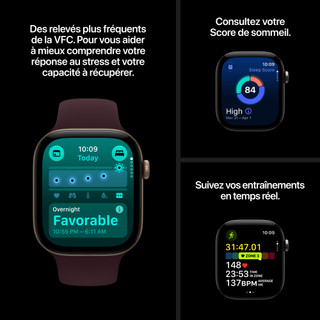 Apple Watch Series 12 42 mm Gris Bracelet Sport S/M