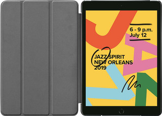 Just in Case Smart Tri-Fold Apple iPad (2019)/(2020) Book Case Noir