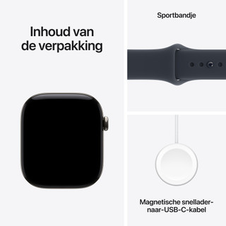 Apple Watch Series 12 Cellular 46mm Naturel Titanium Sportband M/L