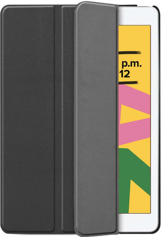 Just in Case Smart Tri-Fold Apple iPad (2019)/(2020) Book Case Noir