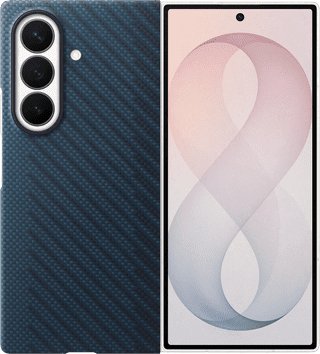Samsung Galaxy Z Fold 8 Ultra Carbon Back Cover with Magnet Blue