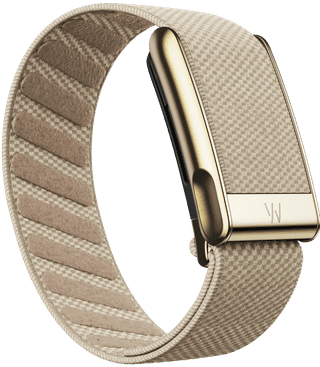 WHOOP MG Life Zwart Abonnement 1 Jaar + WHOOP MG SuperKnit Luxe Band Donkerblauw