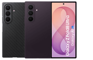 Samsung Galaxy Z Fold 8 Ultra 512 Go Mauve 5G + Back Cover Carbone avec Aimant Noir