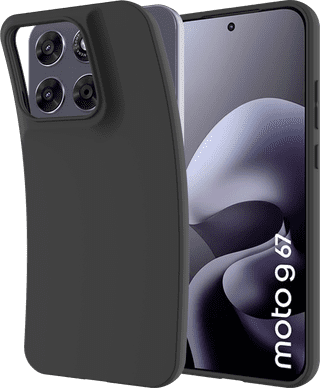 Just in Case Soft Design Motorola Moto G67/G77 Back Cover Noir