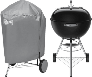 Weber Original Kettle 57 cm Zwart + Weber Hoes 57 cm