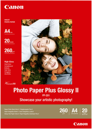 Canon PP-201 Glossy Plus Photo Paper 20 Sheets A4