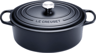 Le Creuset Signature Oval Dutch Oven 27cm Matte Black