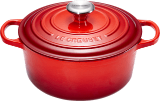 Le Creuset Signature Ronde Braadpan 24 cm Kersenrood