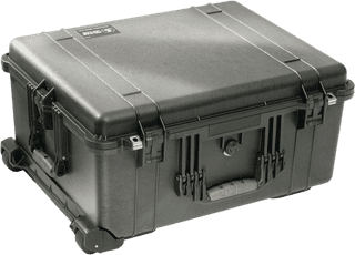Peli 1610 Protector Case Black Trolley with Foam Insert