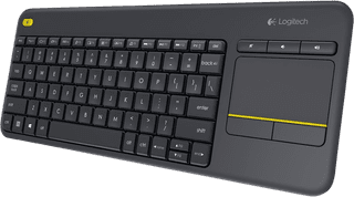 Logitech K400 Plus Wireless Touch Zwart Azerty