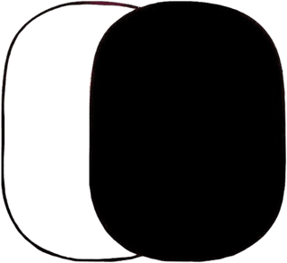 Falcon Eyes Background Board R-1482PU Wit/Zwart 148x200 cm