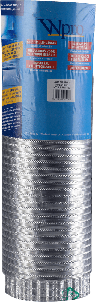 Wpro luchtafvoerslang Ø120 mm x 1.5 m