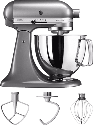 KitchenAid Artisan Robot de Cuisine 5KSM125 Gris Argent