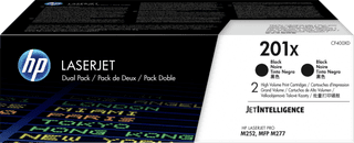 HP 201X Toner Noir Lot de 2 (Grande Capacité)