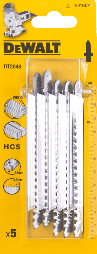 DeWalt Set de Lames pour Scie Sauteuse T301BCP (5x)