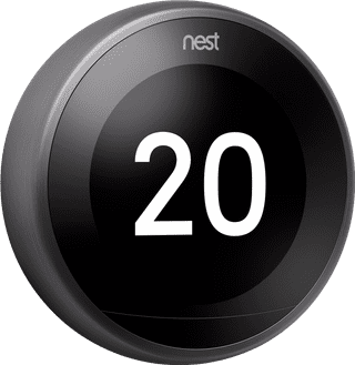 Google Nest Thermostat Noir