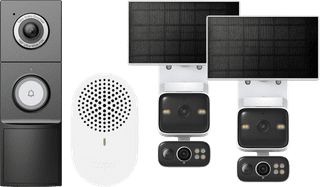 TP-Link Tapo C645D Solar Kit Duo Pack + D235 Smart Battery & Wired Doorbell