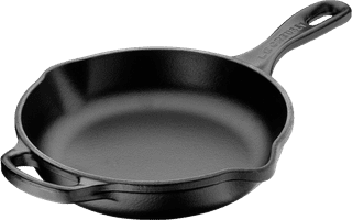 Le Creuset Skillet Rond Poêle à Frire 23 cm Noir Mat