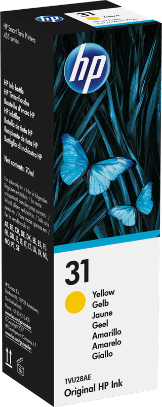 HP 31 Inktflesje Geel