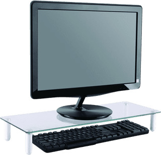 Neomounts by Newstar NSMONITOR10 Monitor Stand Transparent