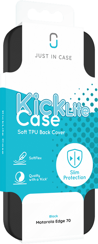 Just in Case Soft Design Motorola Edge 70 Back Cover Noir