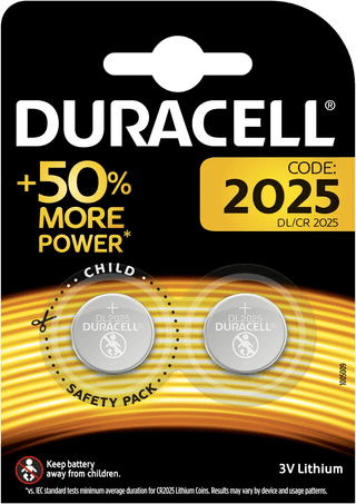 Duracell Specialty 2025 Pile bouton lithium 3 V 2 pièces