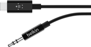 Belkin Rockstar USB-C to 3.5mm Cable Converter 0.9m Black