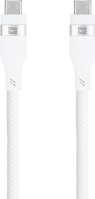 BlueBuilt Usb C Videokabel 240W 2m Nylon Wit